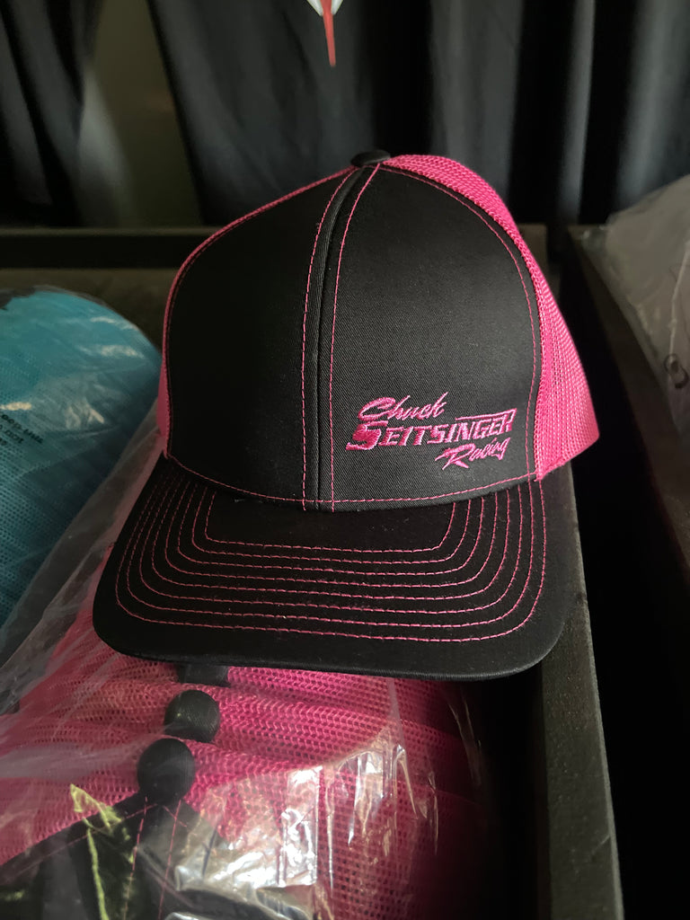 CSR Black/ HOT Pink Mesh Hat